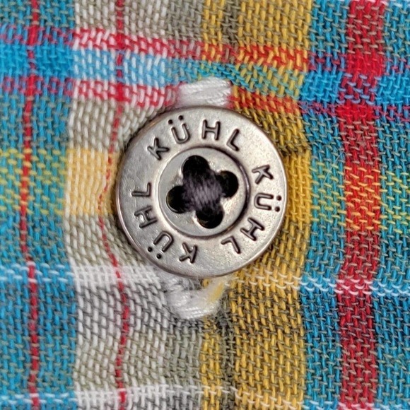 Kuhl Men’s Medium Multicolor Plaid Short Sleeve Button Up Shirt - Picture 5 of 12